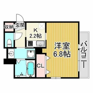 アモーレ松香園【3階】の間取り