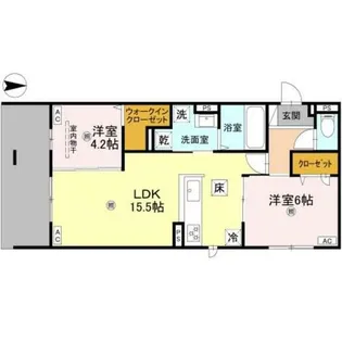 大阪府寝屋川市香里新町【アパート】の間取り