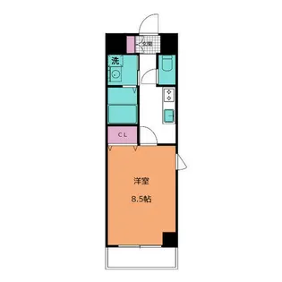 ウイステリア名城【5階】の間取り