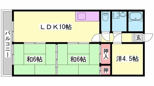 スイート米田【302号室】の間取り