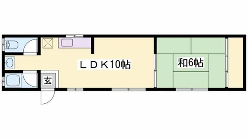 パールハイツ【201号室】の間取り