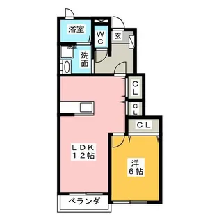 アウローラSⅢ【1階】の間取り