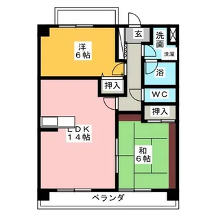知立タイガーマンション【3階】の間取り