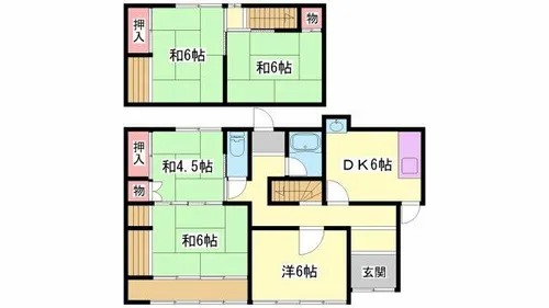 兵庫県姫路市野里【一戸建】の間取り