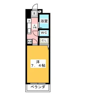 ベストハイツ高辻【2階】の間取り