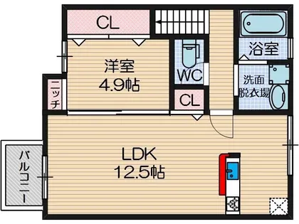 ルシアマルセ【1階】の間取り