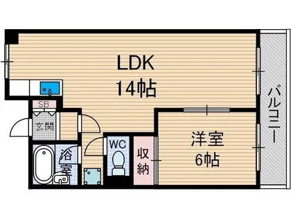 ローズハイツ茨木【7階】の間取り