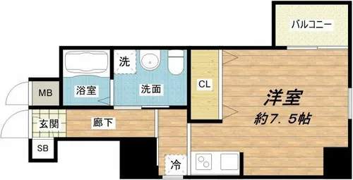 アクアプレイス北浜【9階】の間取り