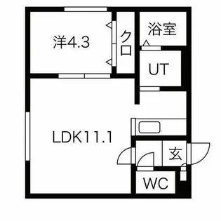 スペチアーレ山鼻【3階】の間取り