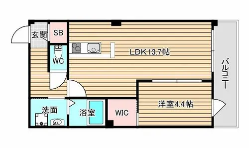 サンティエ福島吉野【7階】の間取り