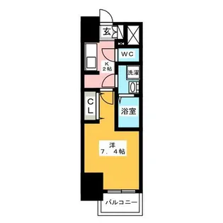S-RESIDENCE豊国通【10階】の間取り
