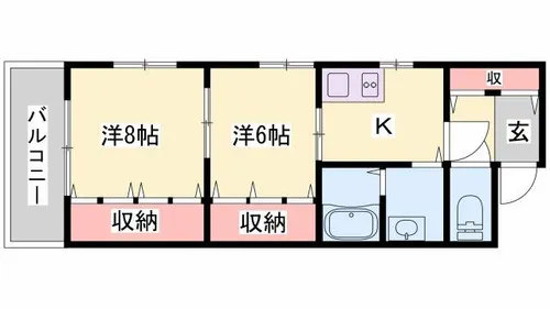 フレシール土山【304号室】の間取り