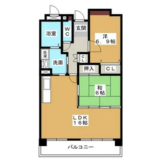 シティ・ライフグランヴィーネ星ヶ丘 A棟【3階】の間取り