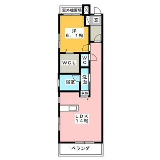 Le M’eridien(ル・メリディアン)【2階】の間取り