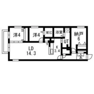 アルファスクエア円山北2条【4階】の間取り