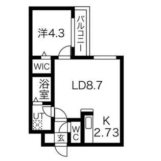 プリヴィエール宮の森【4階】の間取り