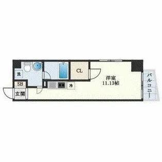 OM玉造3【3階】の間取り