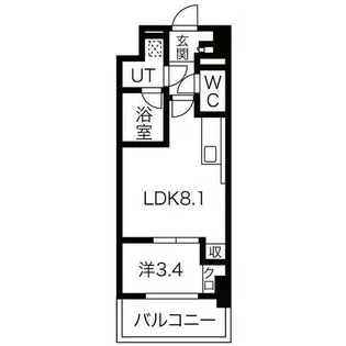 ポルタニグラ大須【4階】の間取り