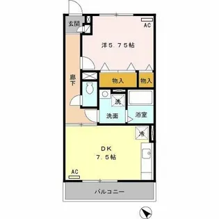 Blanc VillageA【1階】の間取り