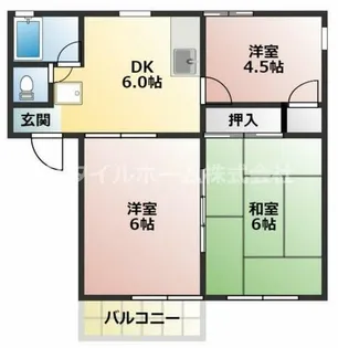 ヒルトップ本郷B棟【2階】の間取り