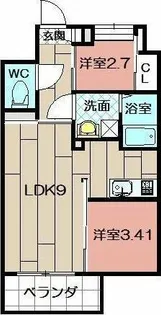 Studie TOBIHATA【6階】の間取り