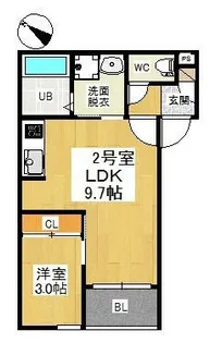 REGALESTリバーサイド新富【3階】の間取り