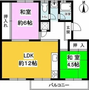 箕面粟生第2住宅17棟【3階】の間取り