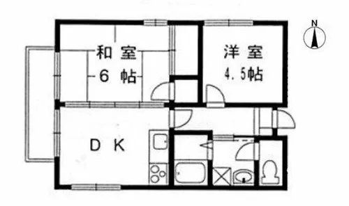 ル・トワァ・ヴェール豊栄B棟【3階】の間取り