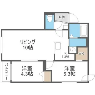 Verde Maruyama【2階】の間取り