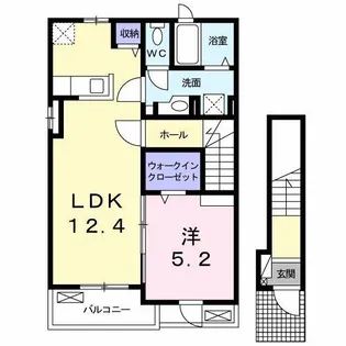 フェリス大岩【2階】の間取り