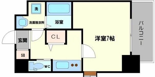リデア南堀江【2階】の間取り