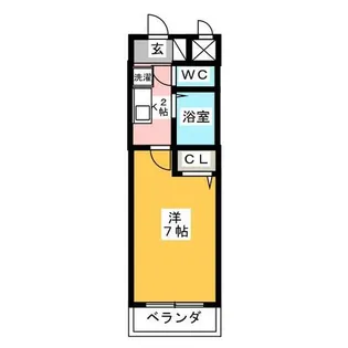 プラスパー森末【1階】の間取り