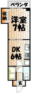 グランド アイ 小倉【402号室】の間取り
