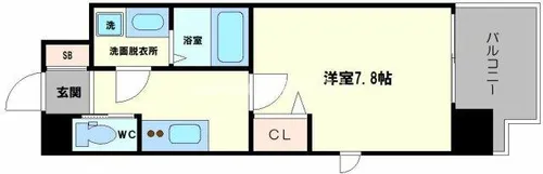 リデア南堀江【3階】の間取り
