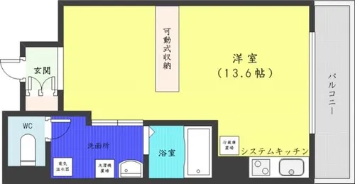 UURコート札幌南三条プレミアタワー【7階】の間取り