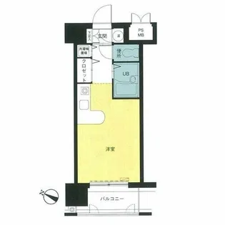 モントーレ天神【5F号室】の間取り