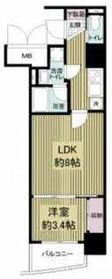 APRILE南森町【3階】の間取り