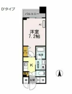 カスタリア堺筋本町【11階】の間取り