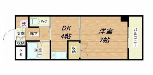 楠青山ビル別館【6階】の間取り