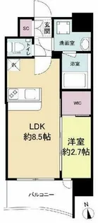 セレニテ福島プリエ【15階】の間取り