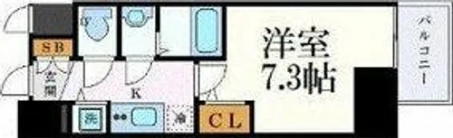 エスリード上前津セレーノ【4階】の間取り