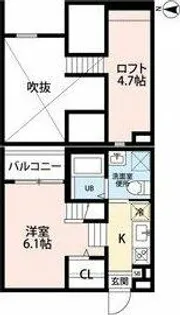 Amici馬手(アミーチウマテ)【1階】の間取り