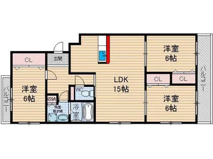メゾンファミール【1階】の間取り