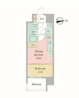 ブランシエスタ森ノ宮【5階】の間取り