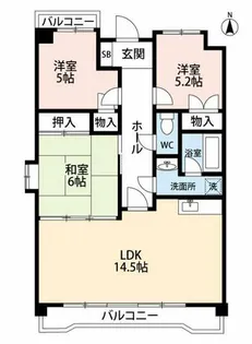 ラ・オプス今本【3階】の間取り