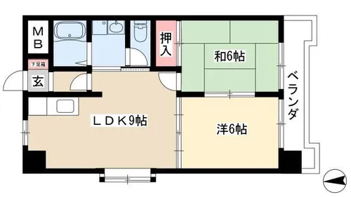 メゾンソシアル【507号室】の間取り