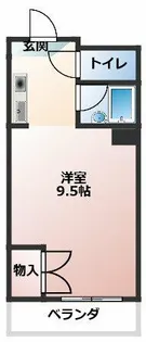 大口平和マンション【4階】の間取り