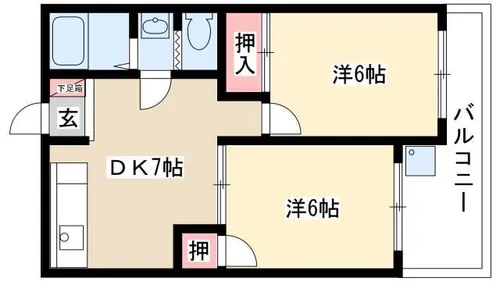 佃マンション【5C号室】の間取り