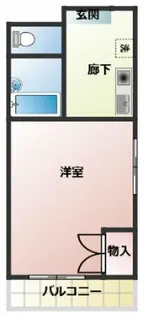 大口平和マンション【5階】の間取り