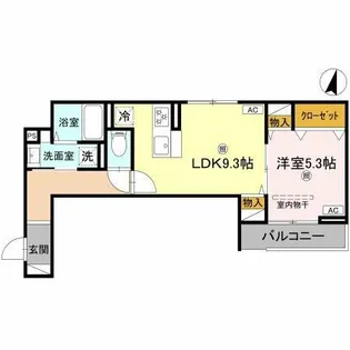 Meteor Grand【301号室】の間取り